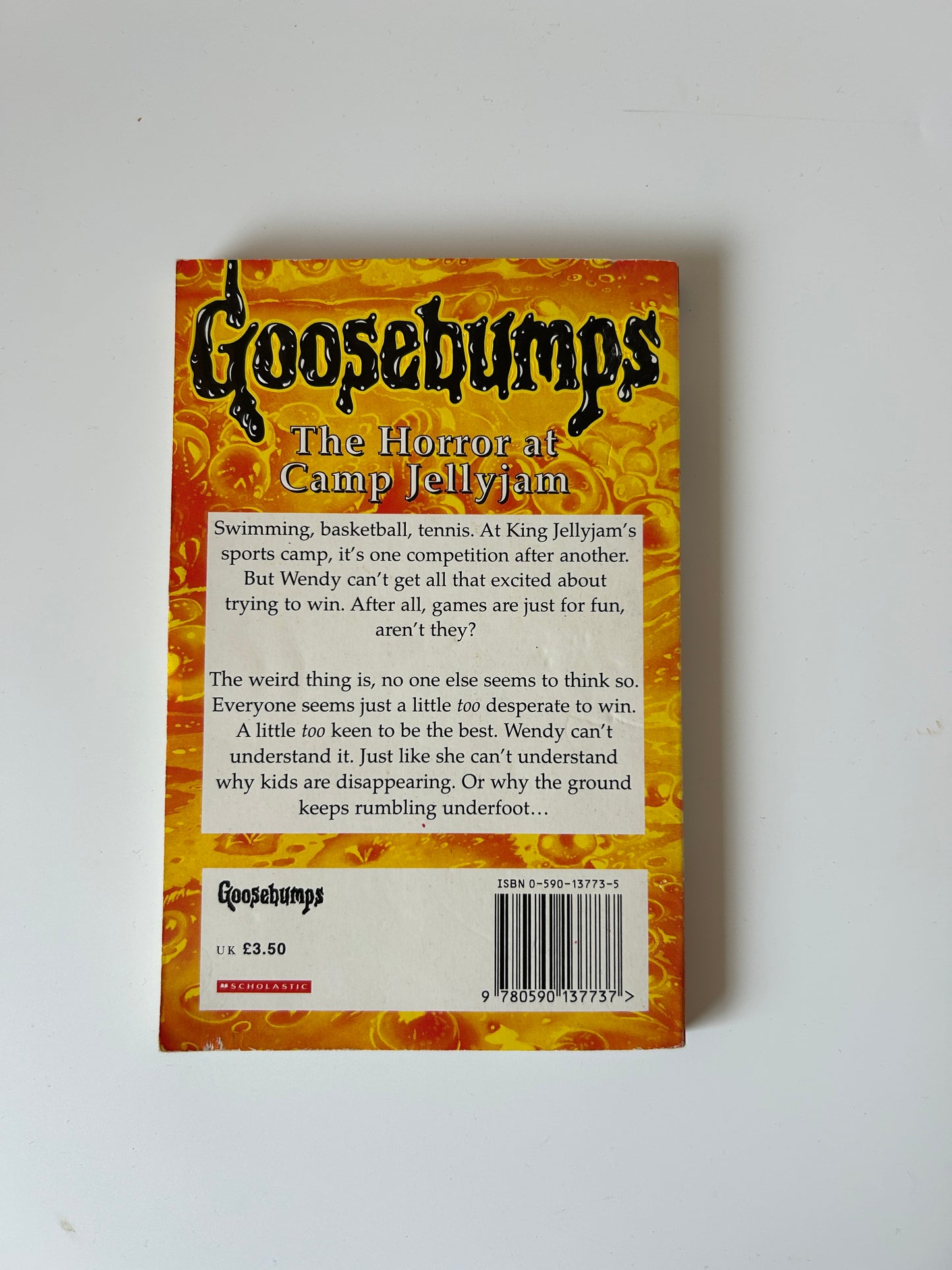 Goosebumps: The Horror at Camp Jellyjam – R.L. Stine