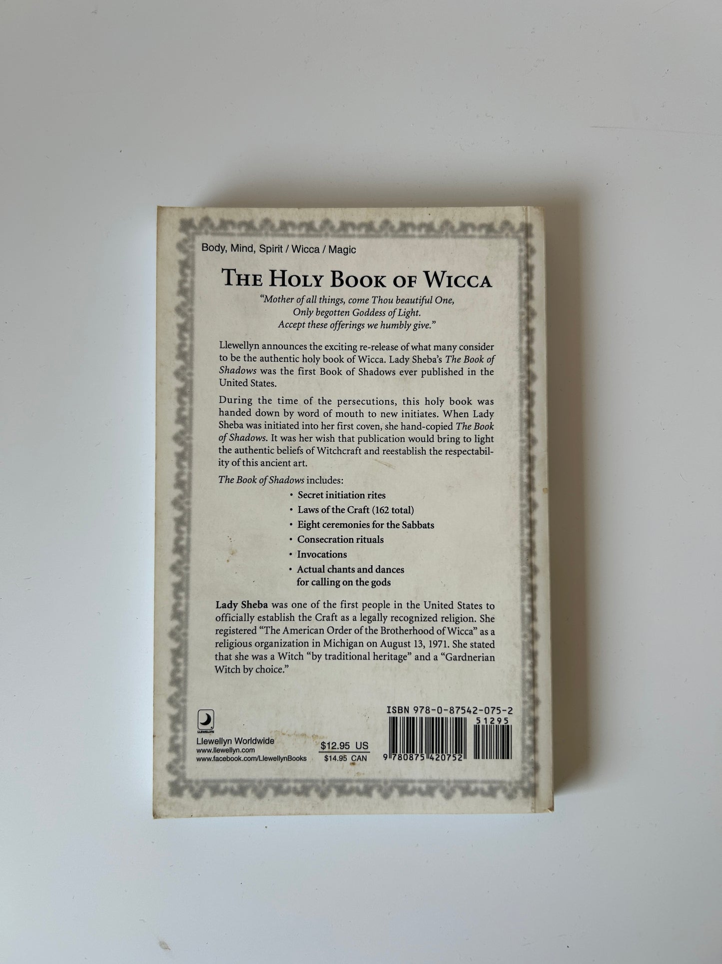 The Book of Shadows – Lady Sheba