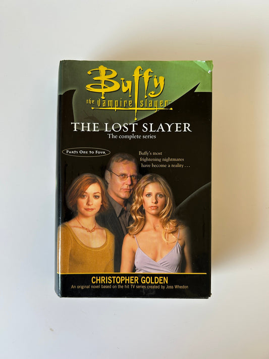 Book titled 'Buffy the Vampire Slayer: The Lost Slayer' on a white background